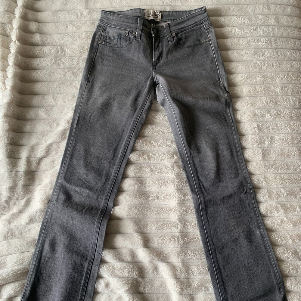 The Proportion of Blu x Barneys CO-OP Gray Platinum Studded Jeans – Size 25
